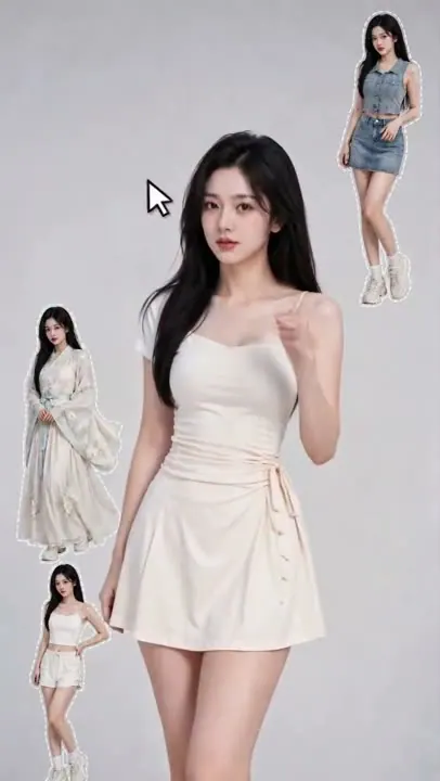 Floating Sticker Outfit-Swap Reel preview